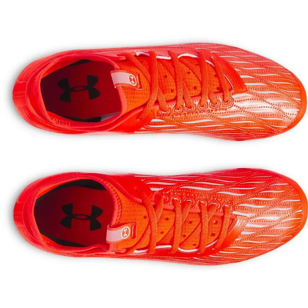 Under Armour Magnetico Elite 4 FG Mens Soccer Cleats Size 10.5 Orange/Yellow New